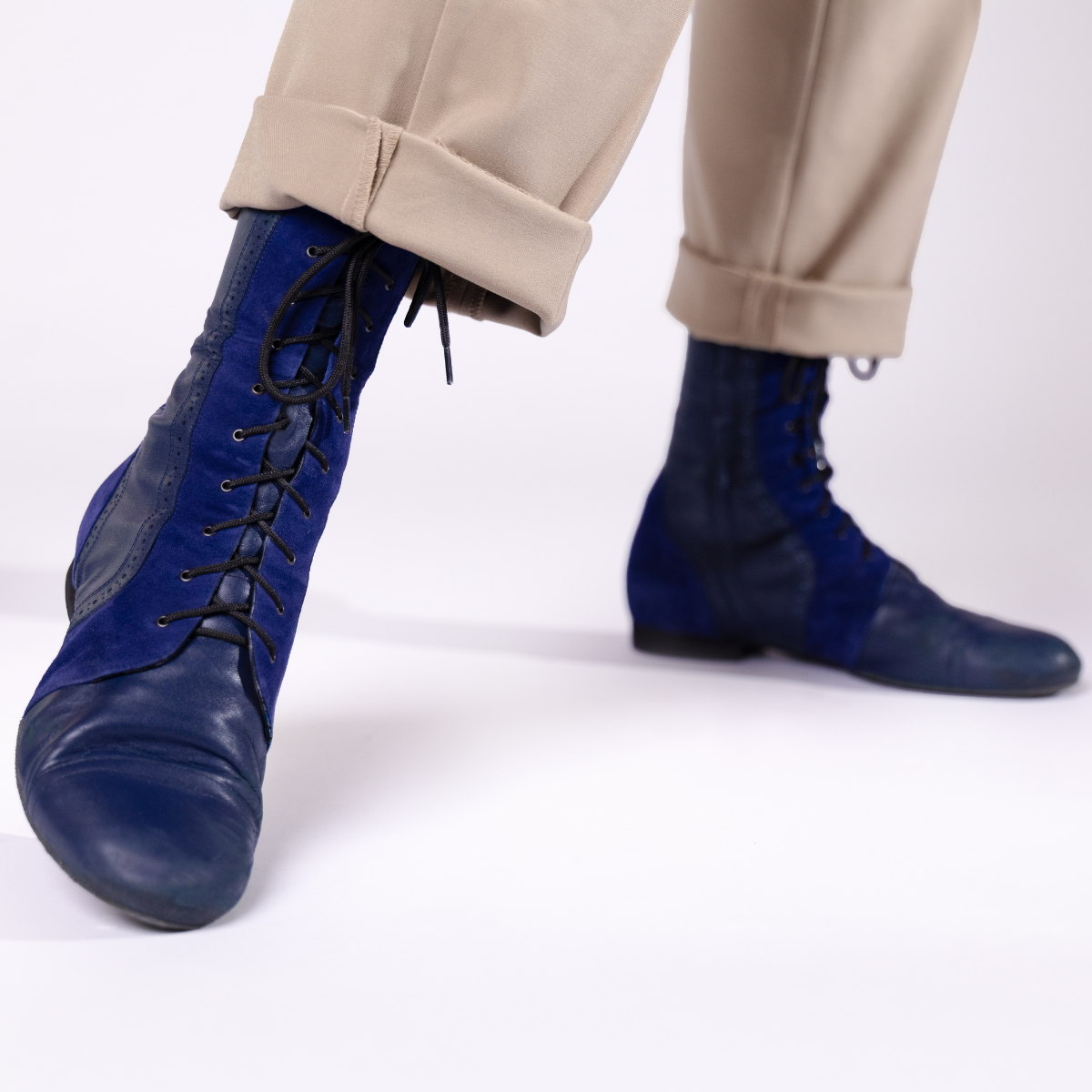 The Taze Navy Soft Sole Boots - Preorder