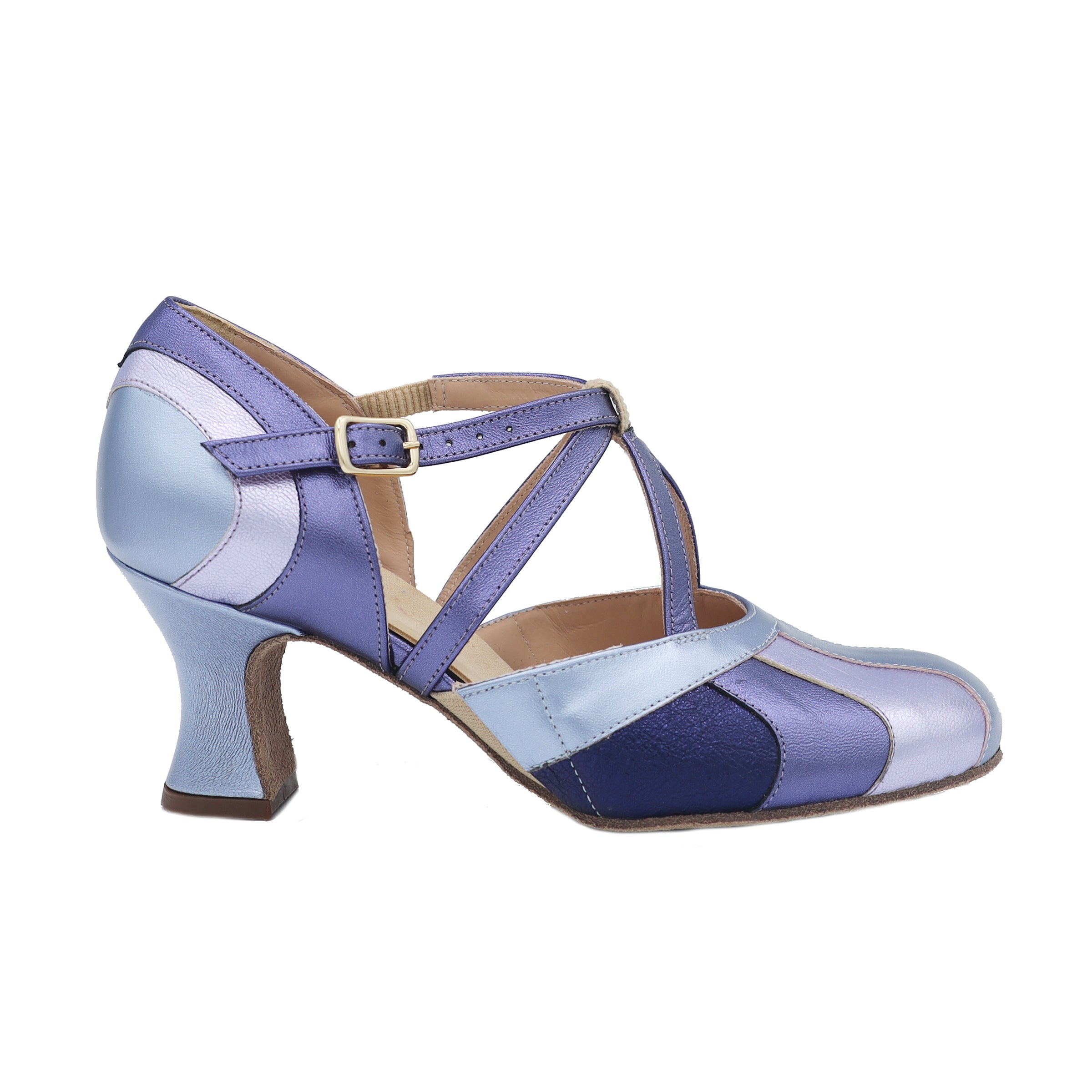 The Center Stage 2.5" Purple Soft Sole - Final Sale