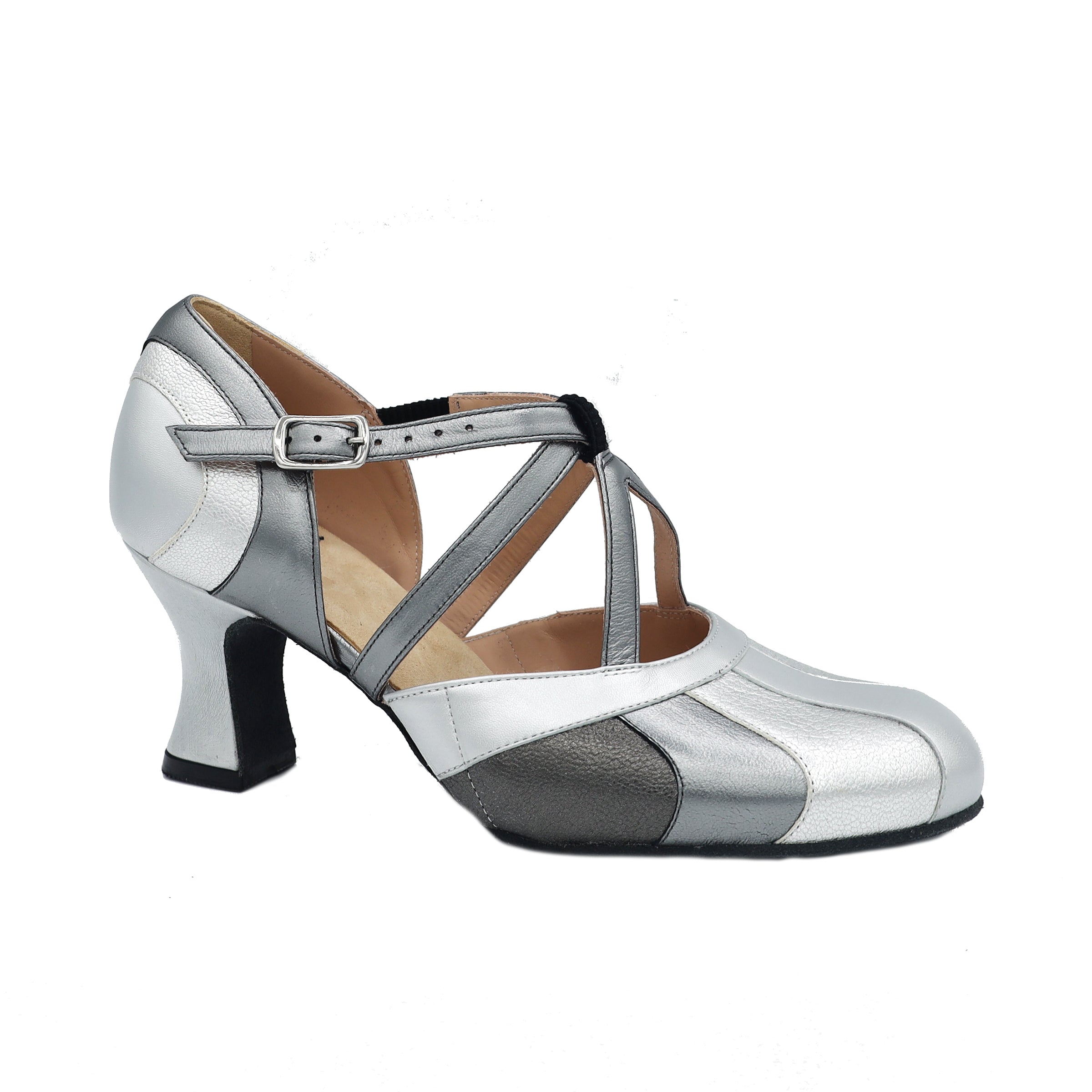 The Center Stage 2.5" Silver Soft Sole - Final Sale