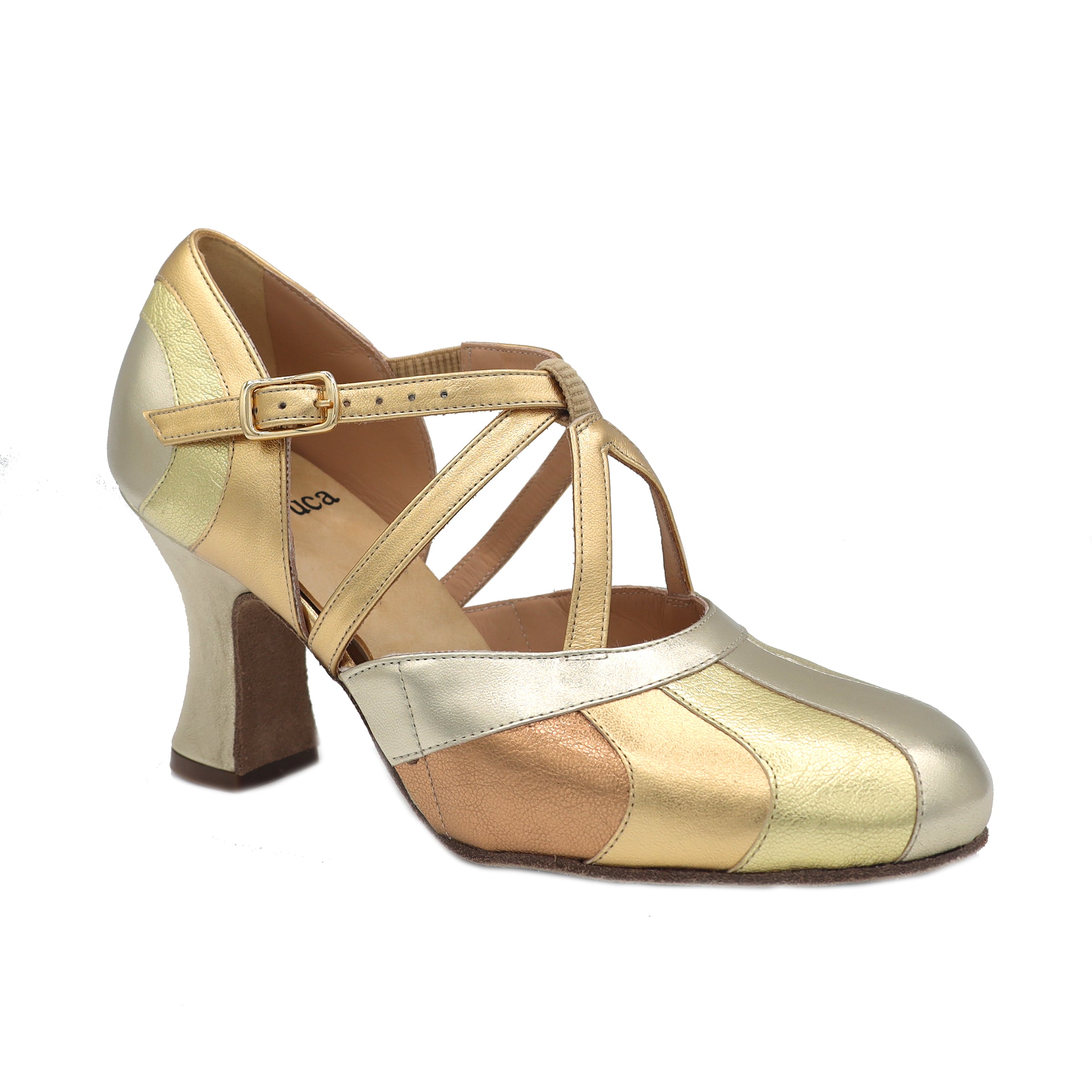 The Center Stage 3" Gold Soft Sole - Final Sale