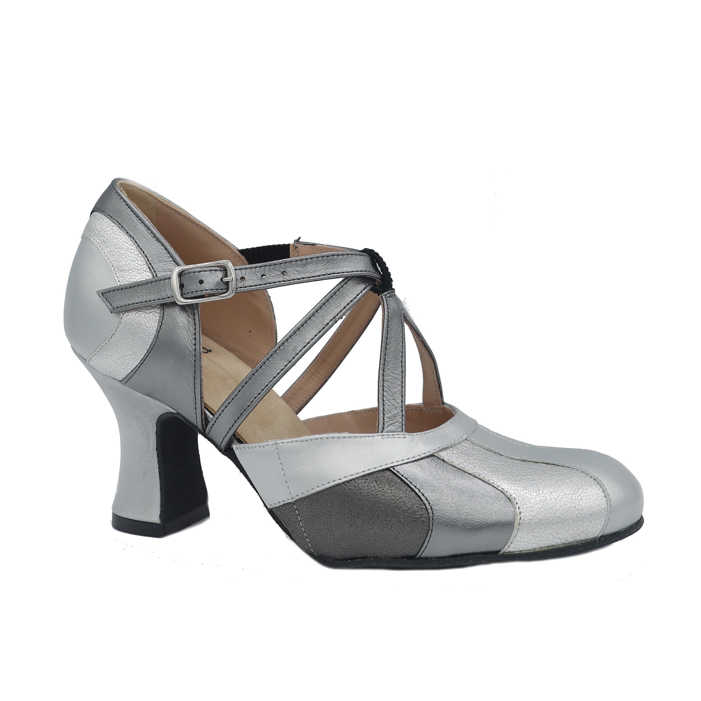 The Center Stage 3" Silver Soft Sole - Final Sale