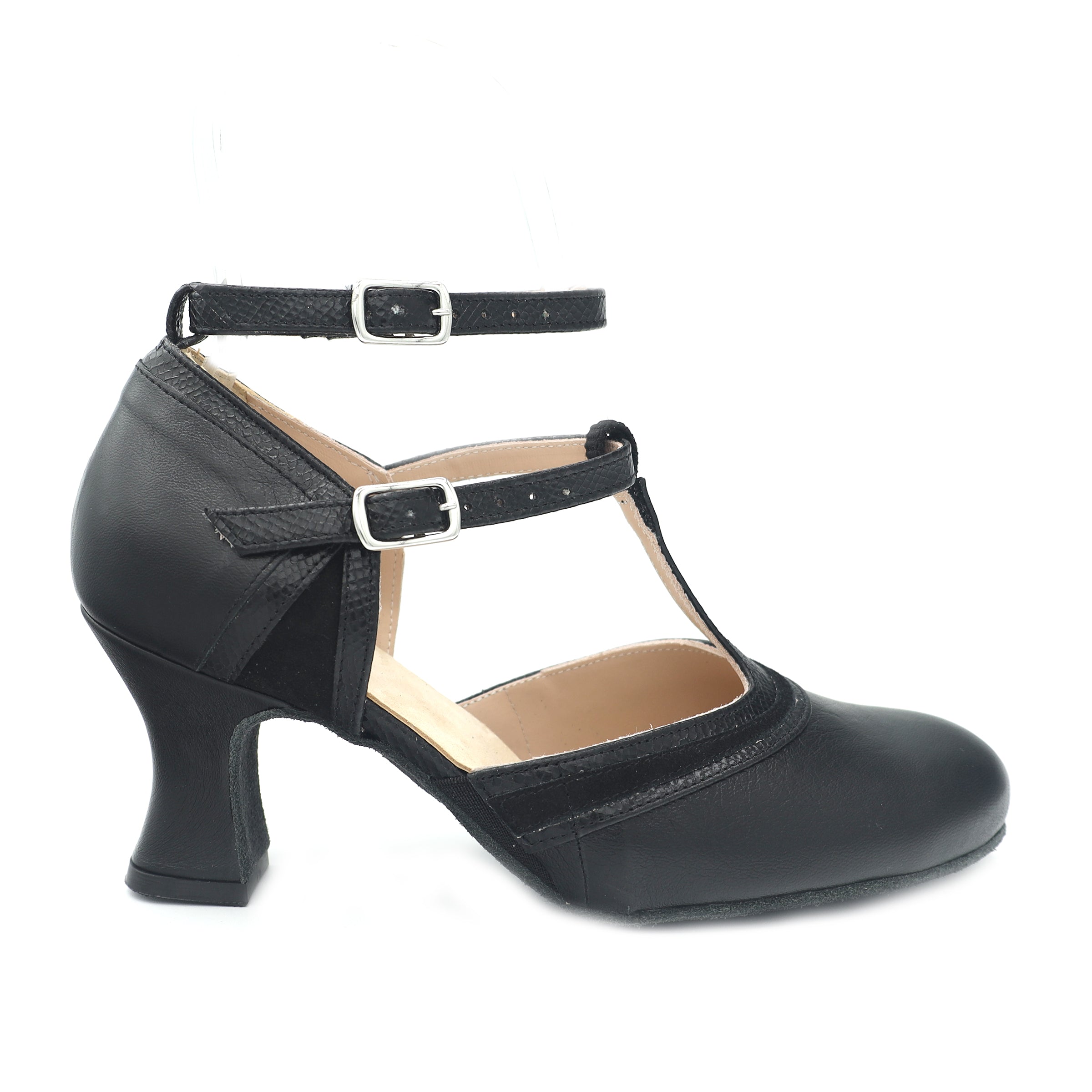 The Marquee 2.5" Black Soft Sole - Final Sale
