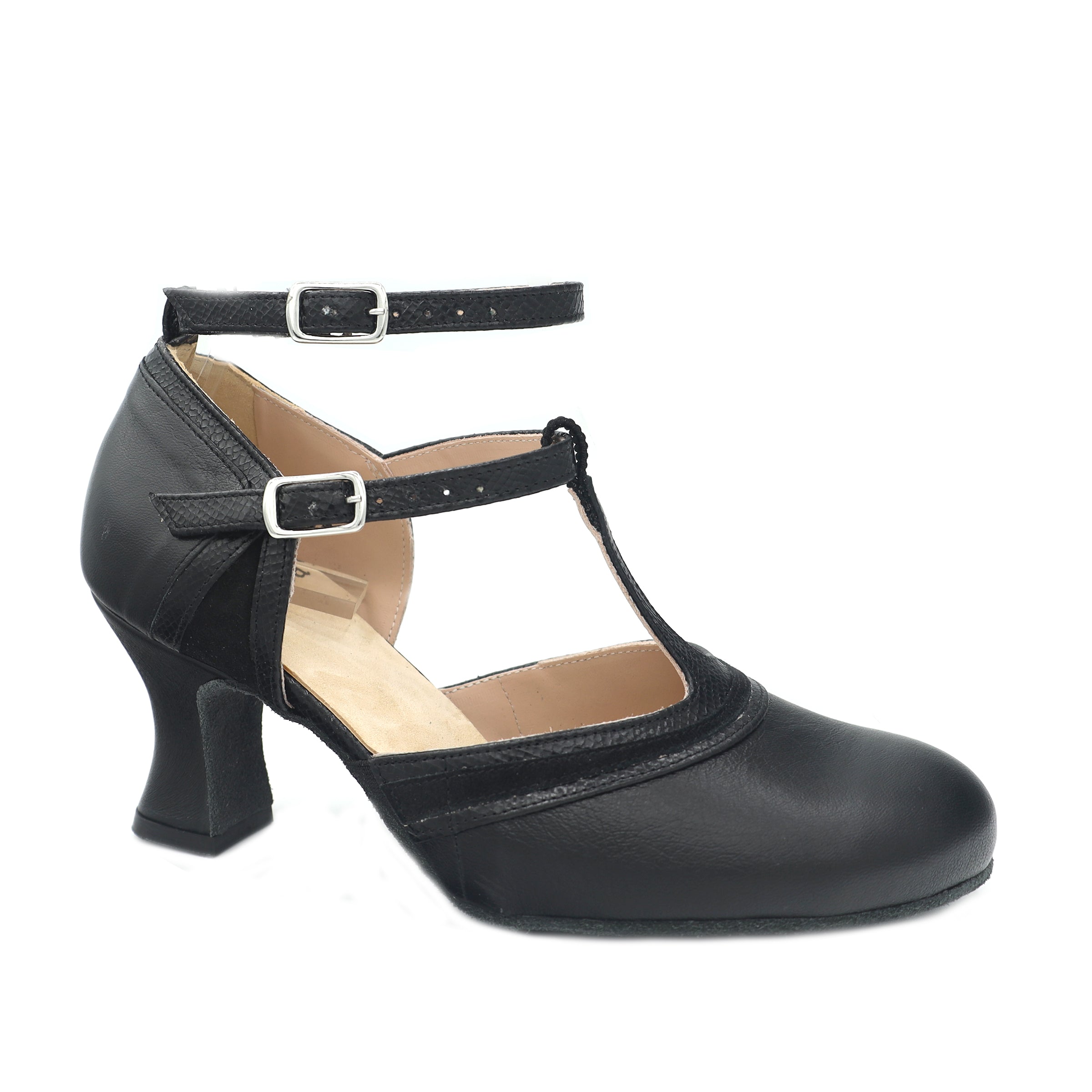 The Marquee 2.5" Black Soft Sole - Final Sale