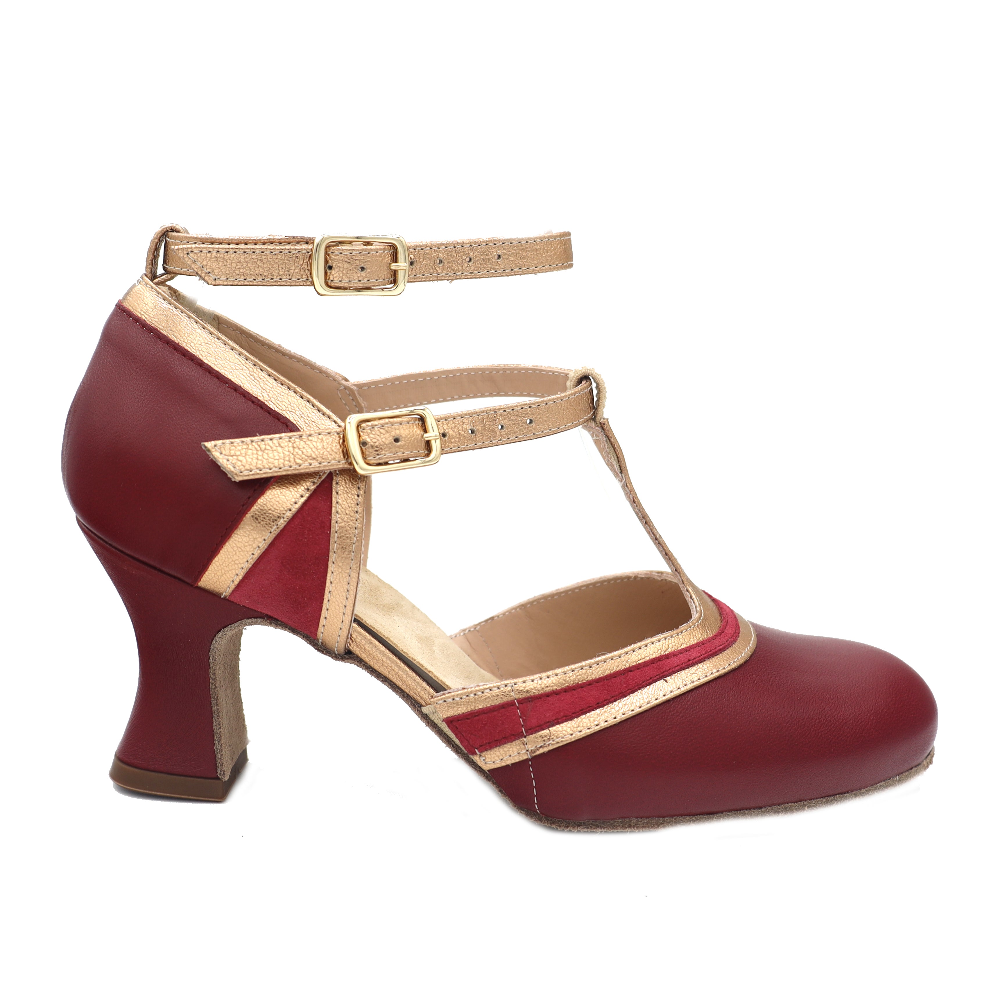 The Marquee 2.5" Burgundy Soft Sole - Final Sale