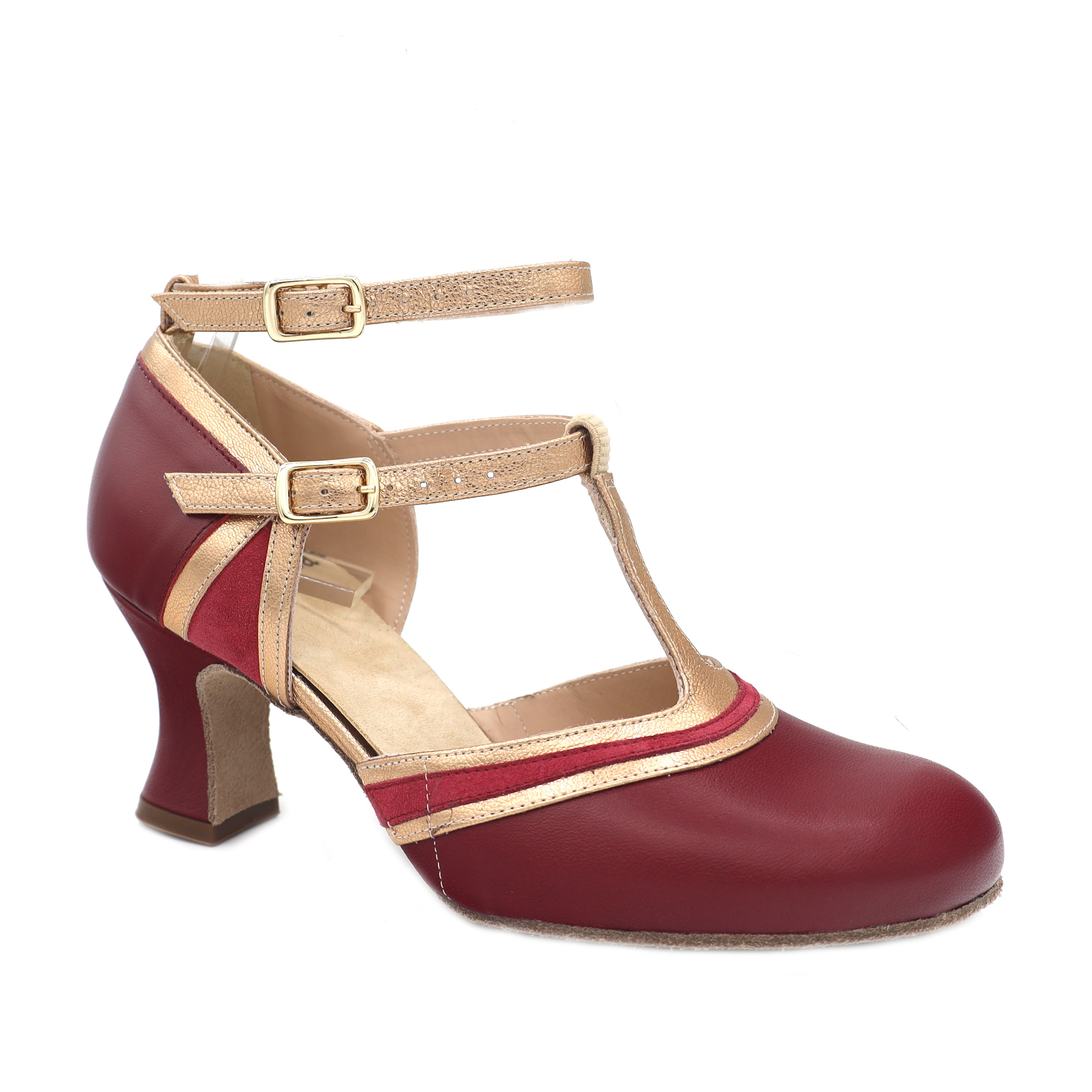 The Marquee 2.5" Burgundy Soft Sole - Final Sale