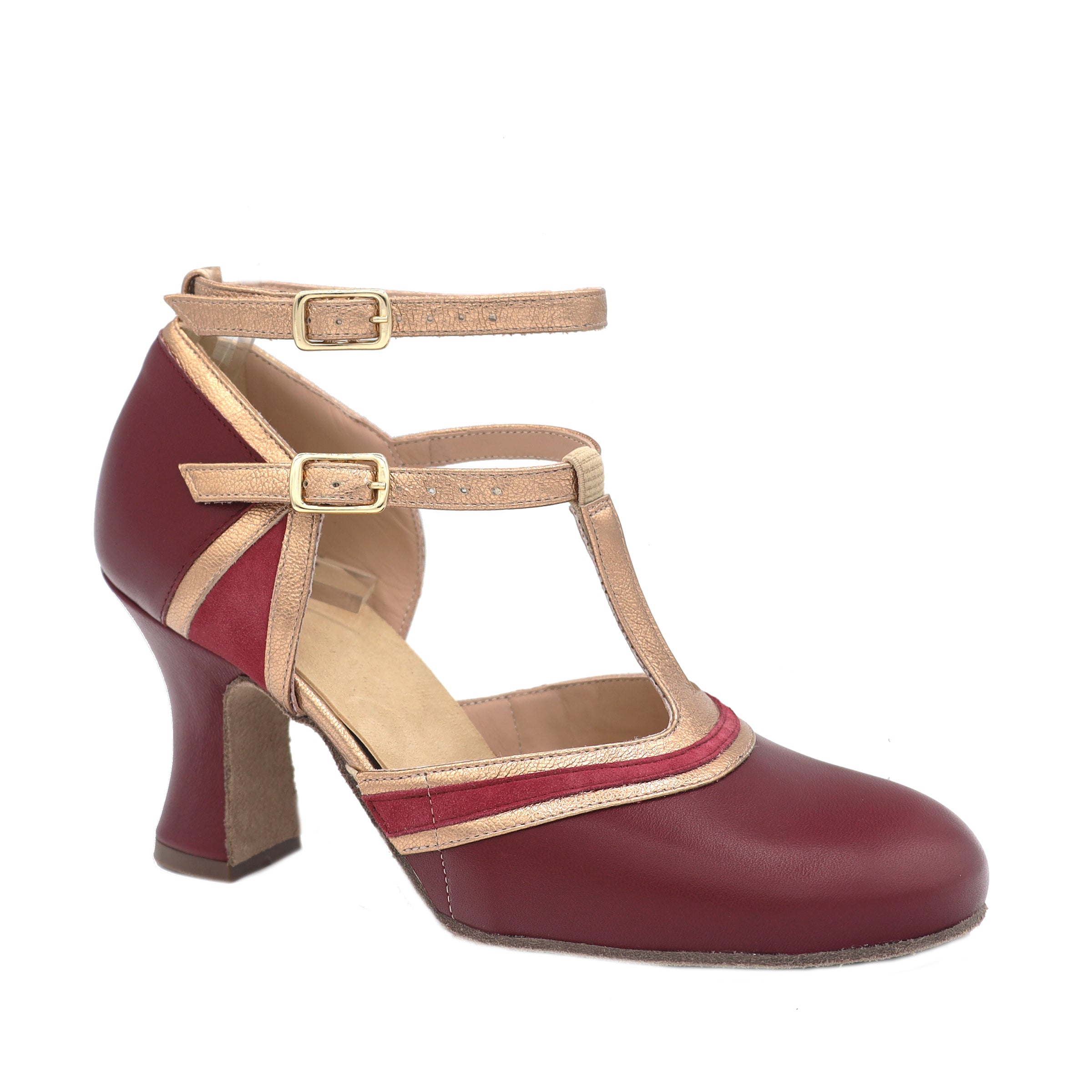 The Marquee 3" Burgundy Soft Sole - Final Sale